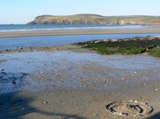 beach-iwth-stone-ring-wales